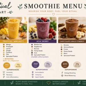 smoothie menu